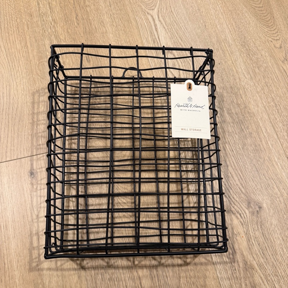 Hearth & Hand Black Metal Wire Basket